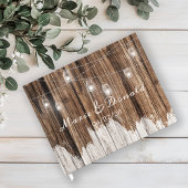 Rustic Wood en Lantern Gastenboek