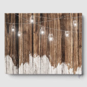 Rustic Wood en Lantern Gastenboek (Achterkant)