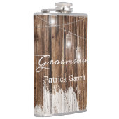 Rustic Wood en Lantern Heupfles (Rechts)