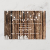 Rustic Wood en Lantern Informatiekaartje (Voorkant)