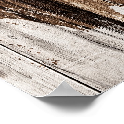 Rustic Wood en Lantern Poster (Hoek)