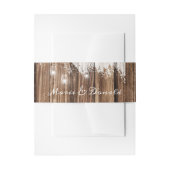 Rustic Wood en Lantern Uitnodigingen Wikkel (Voorkant Voorbeeld)