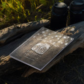 Rustic Wood en Mason Jar Lights Wedding Guestbook Notitieboek