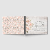 Rustic Wood en Romantische Rozen Shabby Chic Weddi Gastenboek (Volledig)