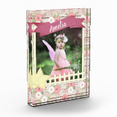 Rustic Wood en Roze Floral - Aangepaste foto en na (Links)