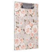 Rustic Wood en  Rozen Romantic Shabby Chic Klembord (Rechts)