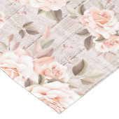 Rustic Wood en Rozen Romantic Shabby Chic Korte Tafelloper (Hoek)