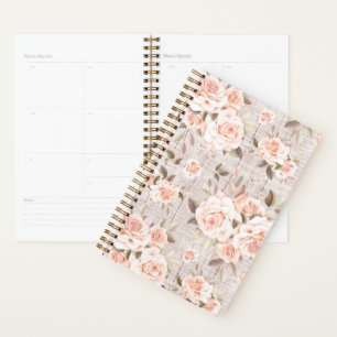 Rustic Wood en Rozen Romantic Shabby Chic Planner