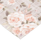 Rustic Wood en  Rozen Romantic Shabby Chic Tafelkleed (Gekanteld)