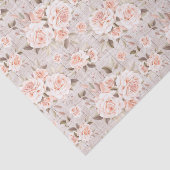 Rustic Wood en Rozen Romantic Shabby Chic Tissuepapier (Detail)