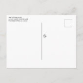 Rustic Wood en String Lights Wedding Uitnodiging Briefkaart (Achterkant)