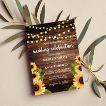 Rustic Wood en Sunflower Wedding