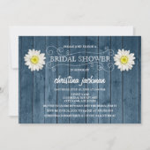 Rustic Wood en White Daisy Vrijgezellenfeest Kaart (Voorkant)