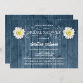 Rustic Wood en White Daisy Vrijgezellenfeest Kaart (Voorkant / Achterkant)