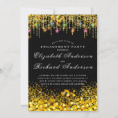 Rustic Wood Engagement Party Uitnodiging met Mason (Voorkant)