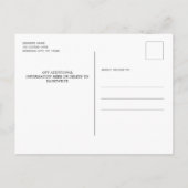 Rustic Wood Eucalyptus Foliage Greenery Wedding Uitnodiging Briefkaart (Achterkant)