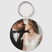 Rustic Wood & Eucalyptus Mr & Mrs Christmas Sleutelhanger (Achterkant)