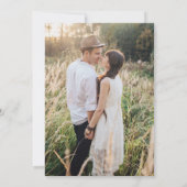 Rustic Wood Eucalyptus Weddenschap Foto opslaan Da Save The Date (Achterkant)