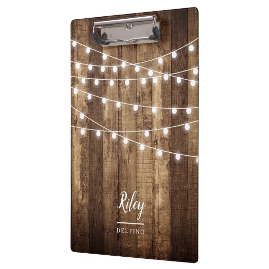 Rustic Wood Fairy Lichten Aangepast  Klembord (Links)