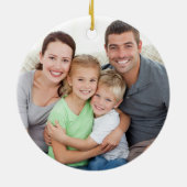 Rustic Wood Fairy Lights Housewarming New Address Keramisch Ornament (Achterkant)