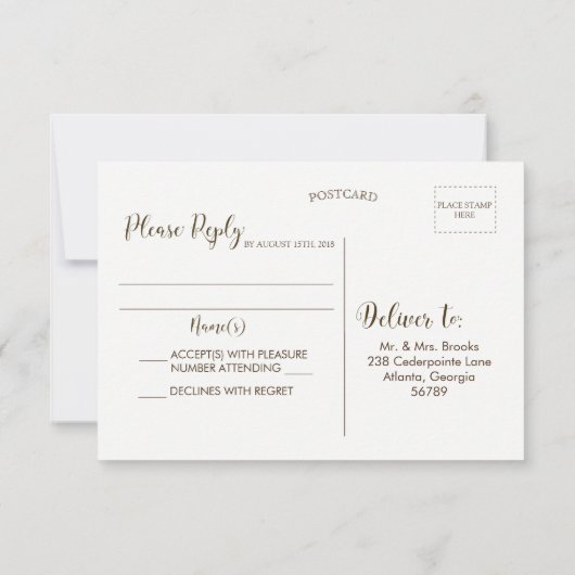 Rustic Wood Faith Reply Briefkaart (Achterkant)