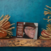 Rustic Wood Family Photo Keepslag Memorial Fotoplaat (Zijkant)