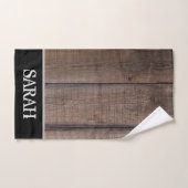 Rustic Wood Farmhouse Barn Distress Bad Handdoek (Handdoek)