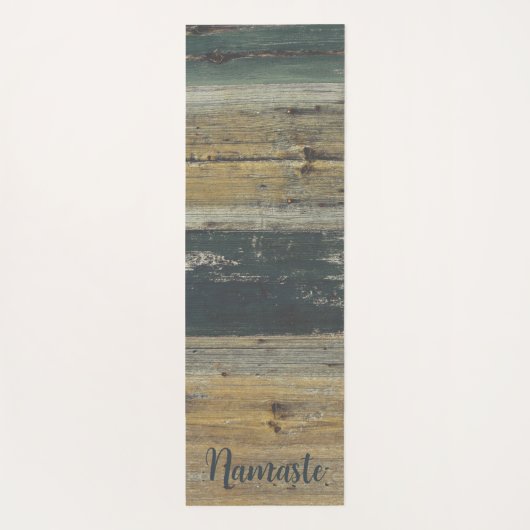 Rustic Wood Farmhouse Charm Yogamat (Achterkant)