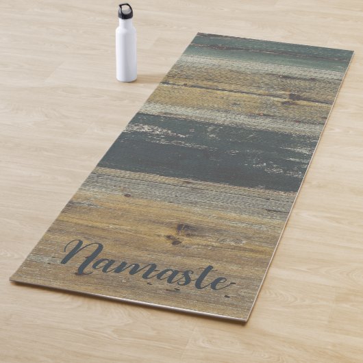 Rustic Wood Farmhouse Charm Yogamat (In situ)