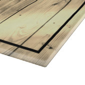 Rustic Wood Farmhouse Monogram Snijplank (Hoek)