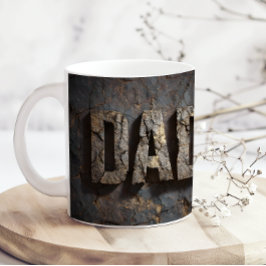 Rustic Wood Fathers Day Dad Coffee Mug Koffiemok