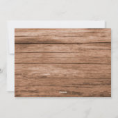 Rustic Wood First Vaderdag Custom Photo Holida Feestdagenkaart (Achterkant)