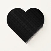 Rustic Wood Floral Heart Foto's & Initialen Notitieboek (Achterkant)