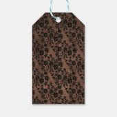 Rustic Wood & Floral Lace Lingerie Shower Cadeaulabel (Achterkant)