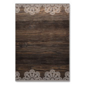 Rustic Wood Floral String-lampjes Weddenschap Kaart (Achterkant)