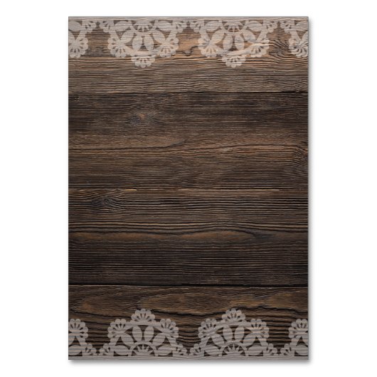 Rustic Wood Floral String-lampjes Weddenschap Kaart (Achterkant)