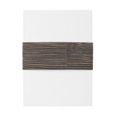 Rustic Wood Floral String-lampjes Weddenschap Uitnodigingen Wikkel (Achterkant Voorbeeld)