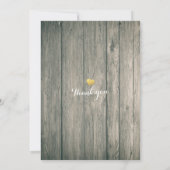 Rustic Wood Floral String Light Bachelorette Party Kaart (Achterkant)