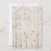 Rustic Wood Floral Waterverf Wedding Kaart (Achterkant)