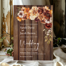 Rustic Wood Floral Wedding