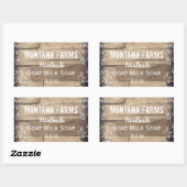 Rustic Wood Flourish Product Label Sticker (Vel)