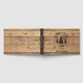 Rustic Wood Forest Trees Personalized Gastenboek (Volledig)