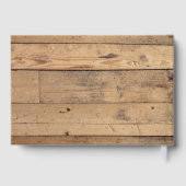 Rustic Wood Forest Trees Personalized Gastenboek (Achterkant)