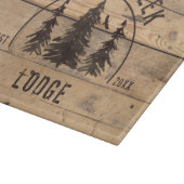 Rustic Wood Forest Trees Personalized Snijplank (Hoek)