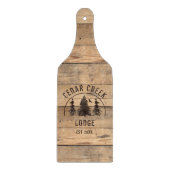 Rustic Wood Forest Trees Personalized Snijplank (Voorkant)