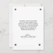 Rustic Wood Foto bruiloft Hartelijk dank Bedankkaart (Achterkant)