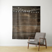 Rustic Wood Foto getextureerd Weddenschap Wandkleed (In situ)