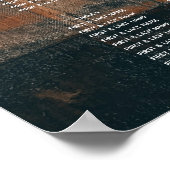 Rustic Wood Foto Wedding Seating Chart Poster (Hoek)