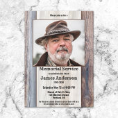 Rustic Wood Foto's Uitnodiging tot leven