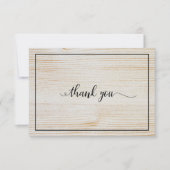 Rustic Wood Funeral Bedankt (Voorkant)
